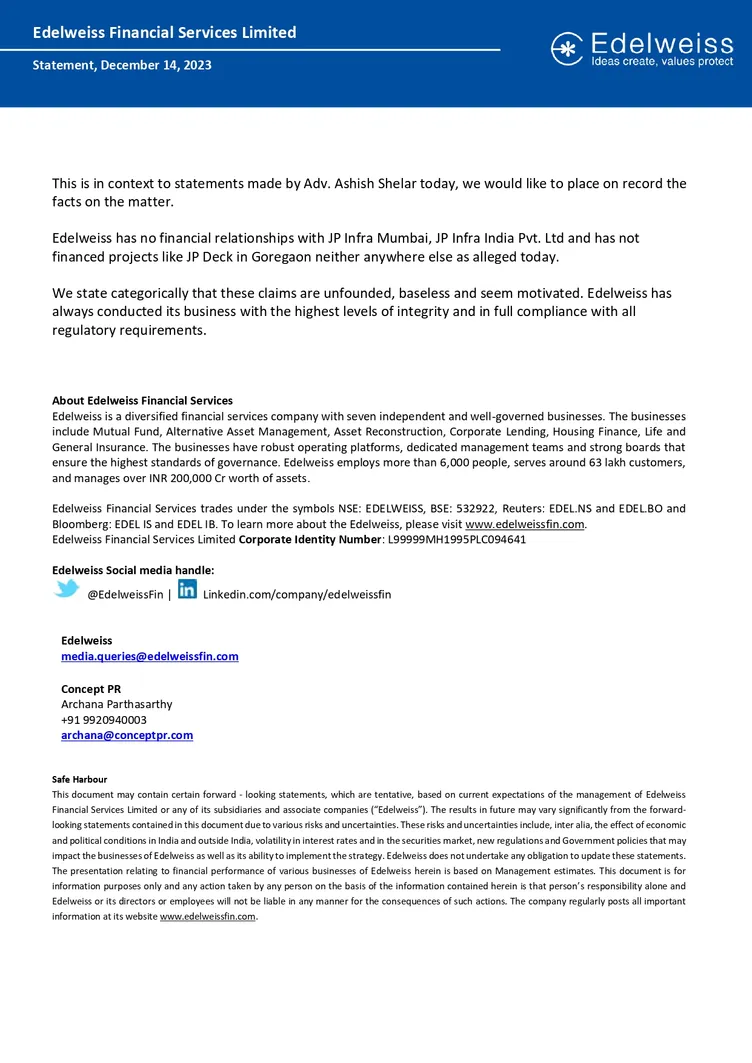 Edelweiss Group says