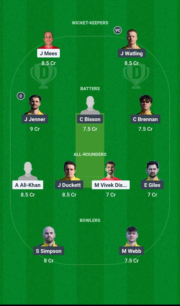 WFO vs OV European T10 Cricket League