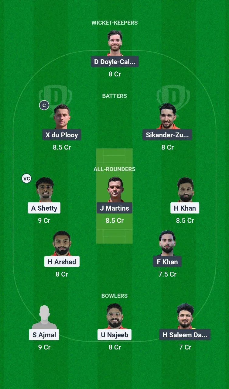 ASX vs EUR ECN T10 Weston Shield, 2025