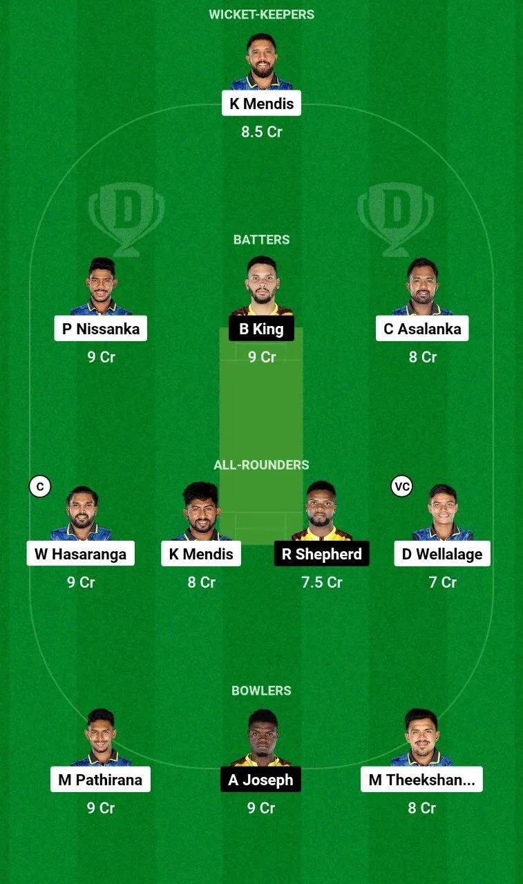 SL vs WI 3rd T20I