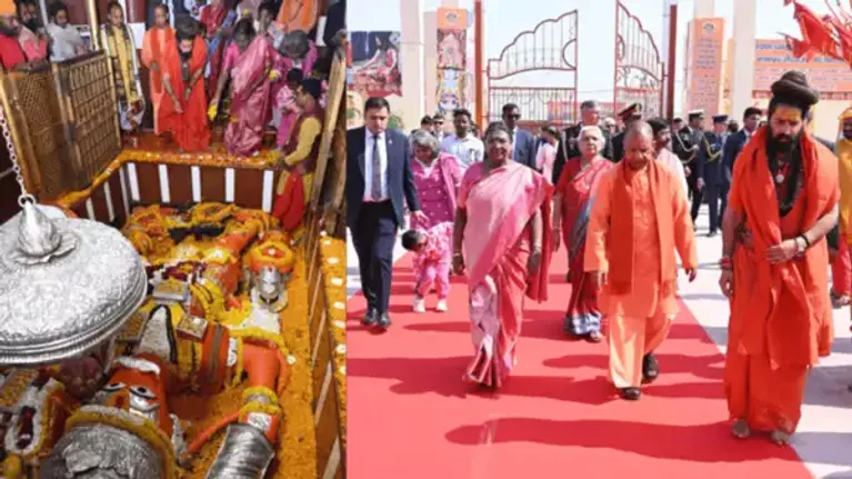 President Draupadi Murmu at prayagraj mahakumbh news