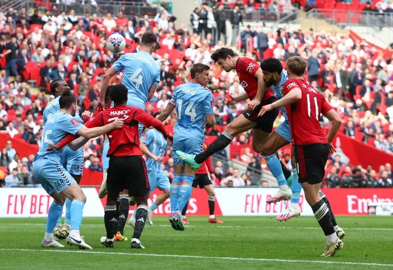 Harry Maguire doubled the lead for United