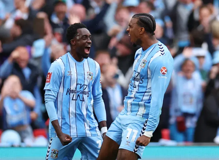 Haji Wright scored the third goal for Coventry