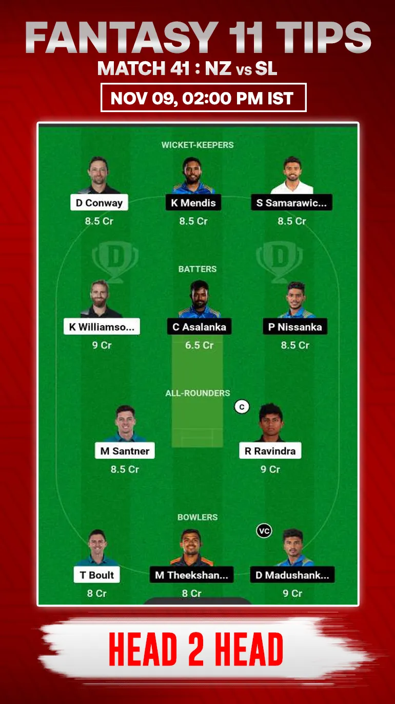 NZ vs SL Dream11 