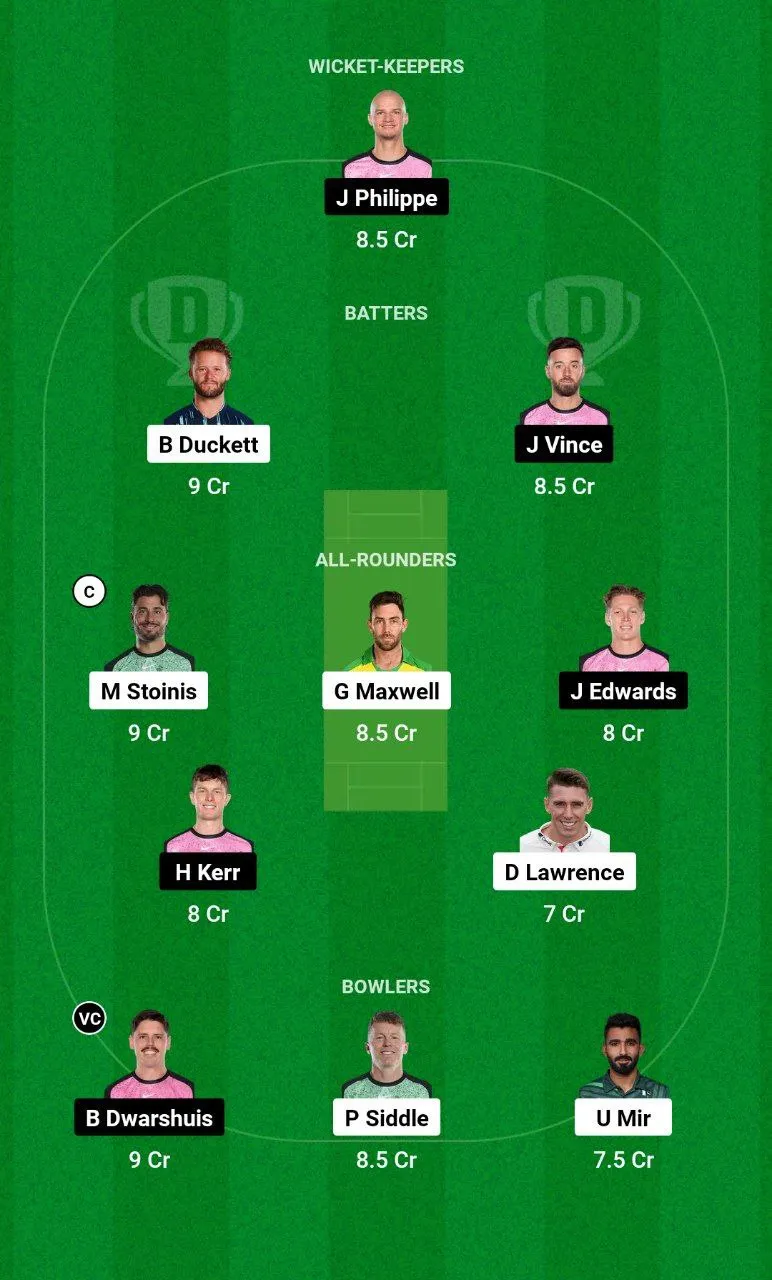 STA vs SIX BBL, 2024-25