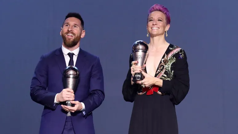 Megan Rapione and Lionel Messi in FIFA Best Awards | Sportz Point