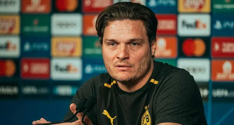 Edin Terzic in the pre match press conference