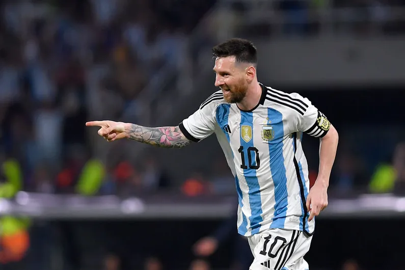 Lionel Messi after his 57th hat-trick for Argentina | Sportz Point