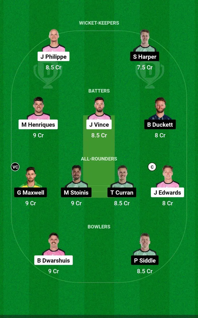 SIX vs STA BBL, 2024-25
