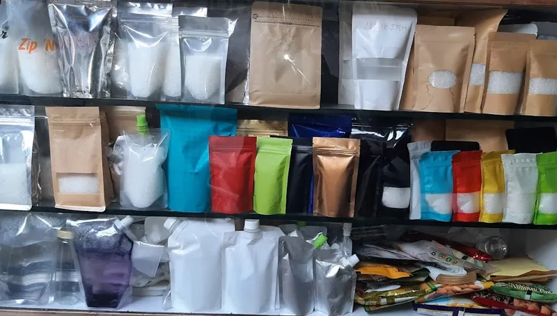 some compostable pouches