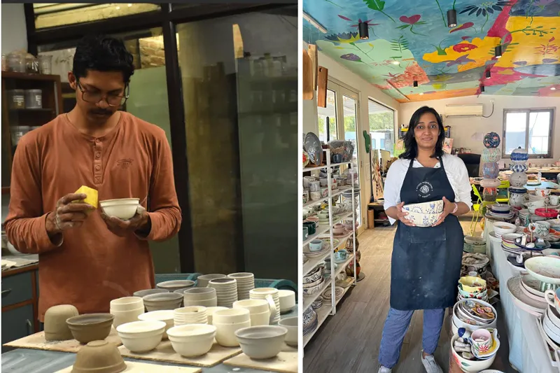 dhruva patel at her clay studio