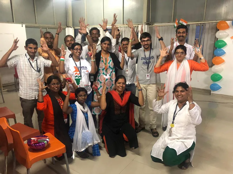 with hearing impaired team members at Vindhya bpo
