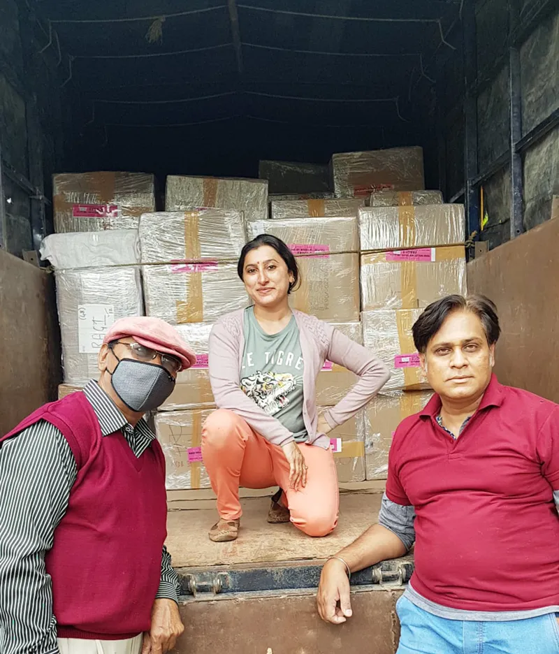 Krishnaa Kantthawala sending her first overseas consignment to Norway