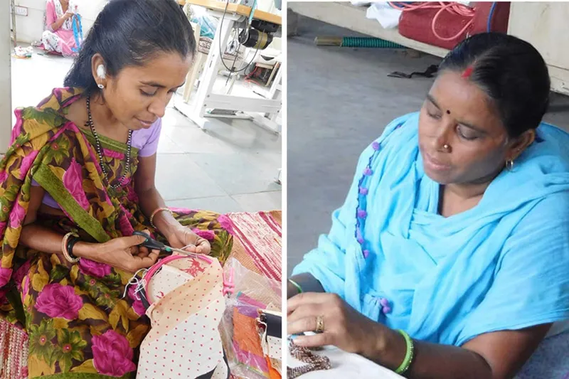 lalita and manju at sahaj