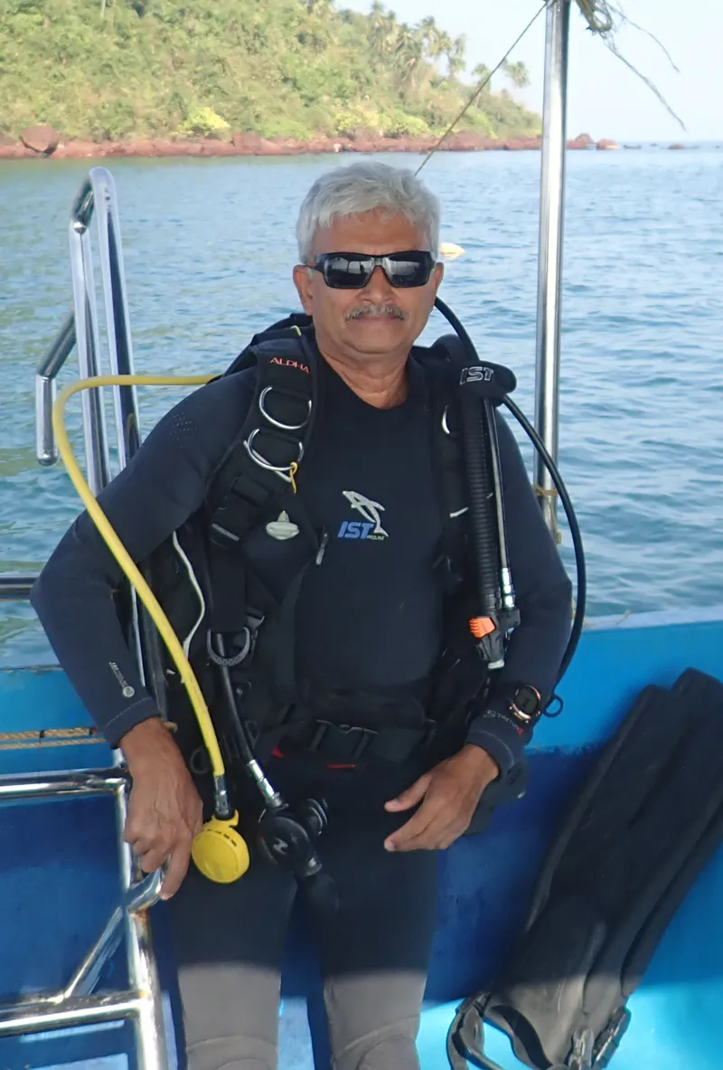 banker-turned-diver and marine conservationist Venkatesh Charloo