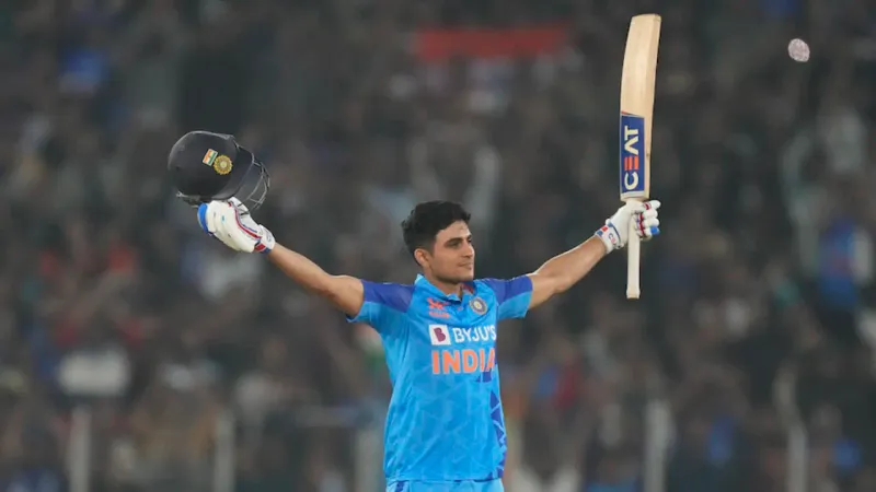 Shubman Gill scored his maiden T20I century against New Zealand