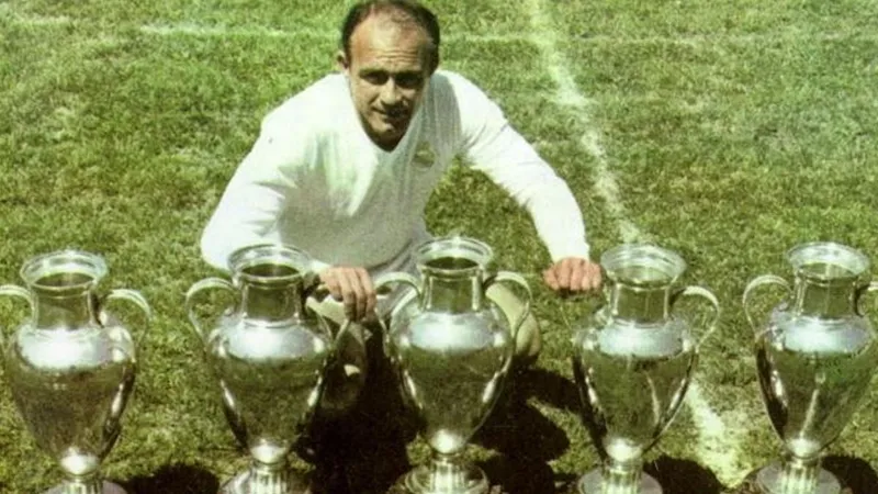 Alfredo Di Stefano and his five European Cup titles with RMA