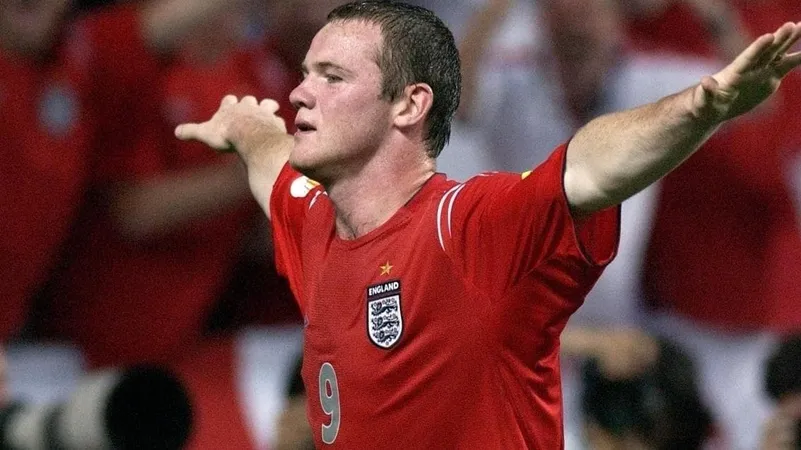 Wayne Rooney in the Euro 2004