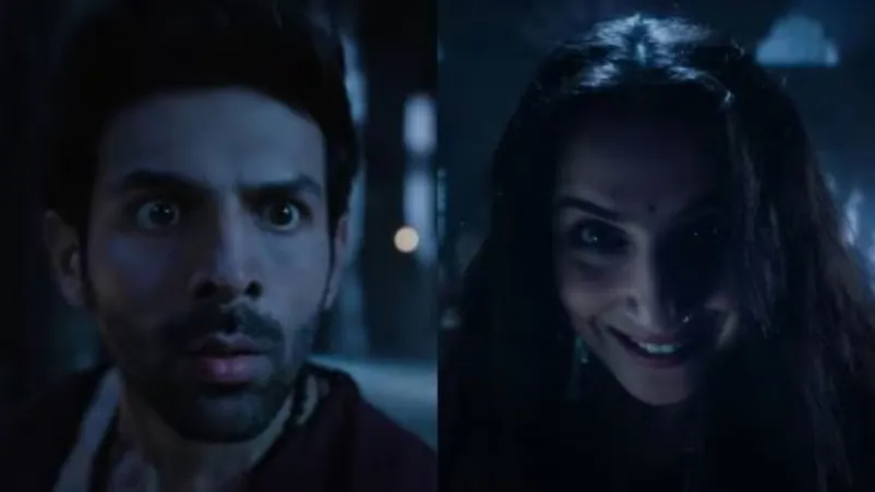 Bhool Bhulaiya 3 teaser out Vidya Balan Returns as Manjulika kartik aaryan  as rooh baba tripti dimari: मंजूलिका के रूप में लौटीं विद्या बालन, रूह बाबा  से होगी टक्कर, कमजोर दिल वाले