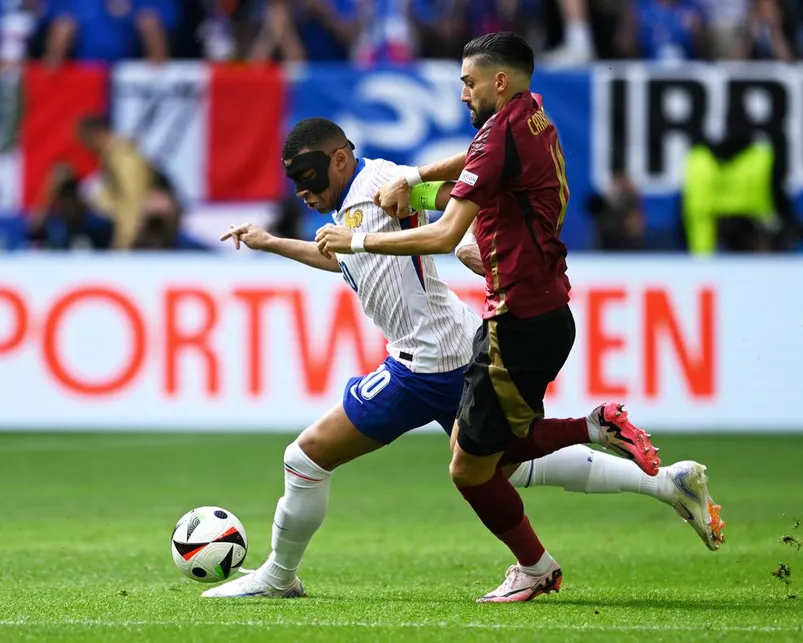 France vs Belgium UEFA Euro 2024 Round of 16 LIVE Updates - Masked Mbappe on the run - sportzpoint.com