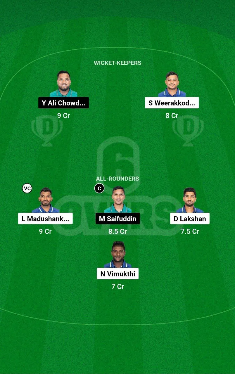 SL vs BAN Hong Kong Sixes, 2024