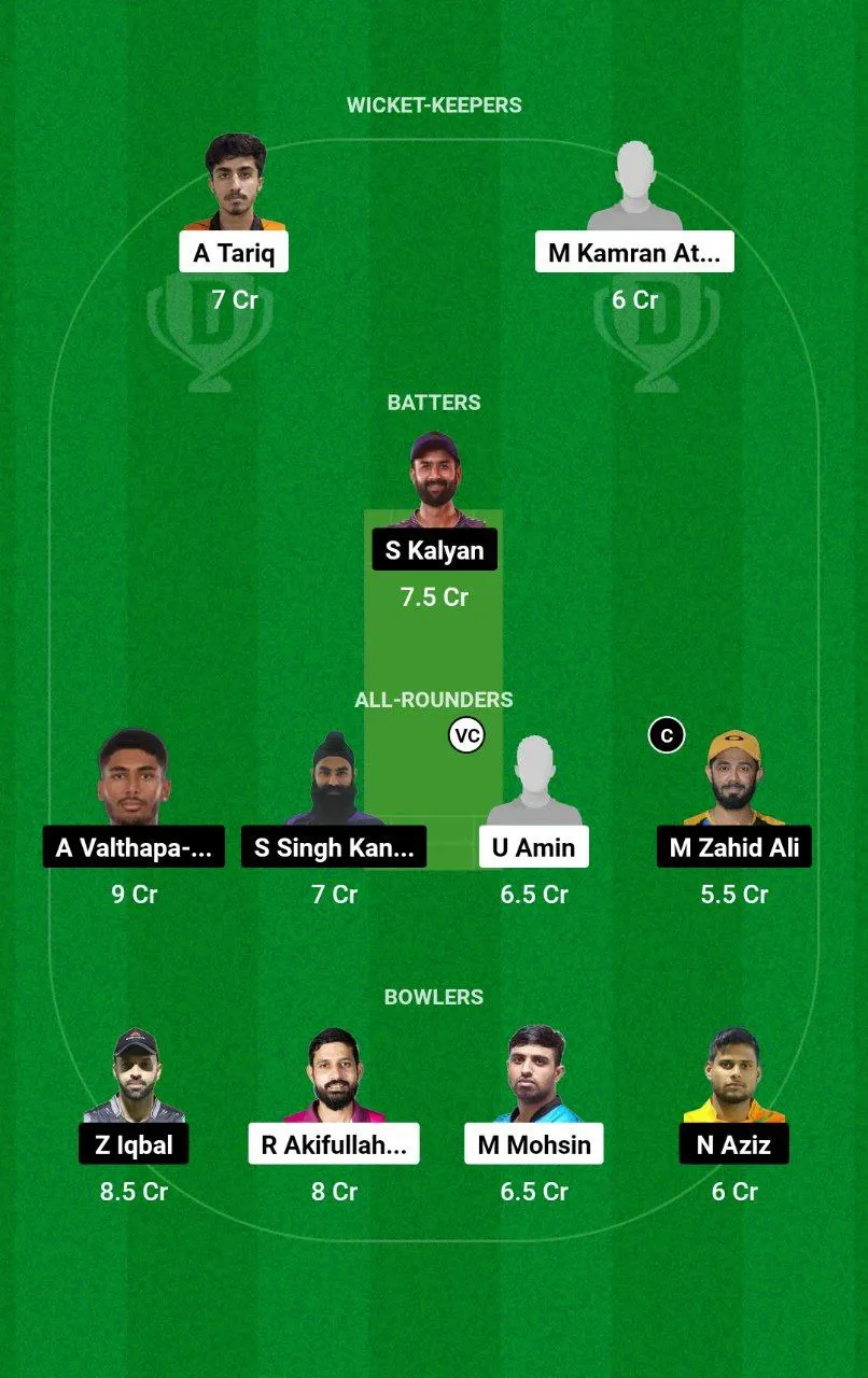 EMB vs FUJ Emirates D20 Tournament