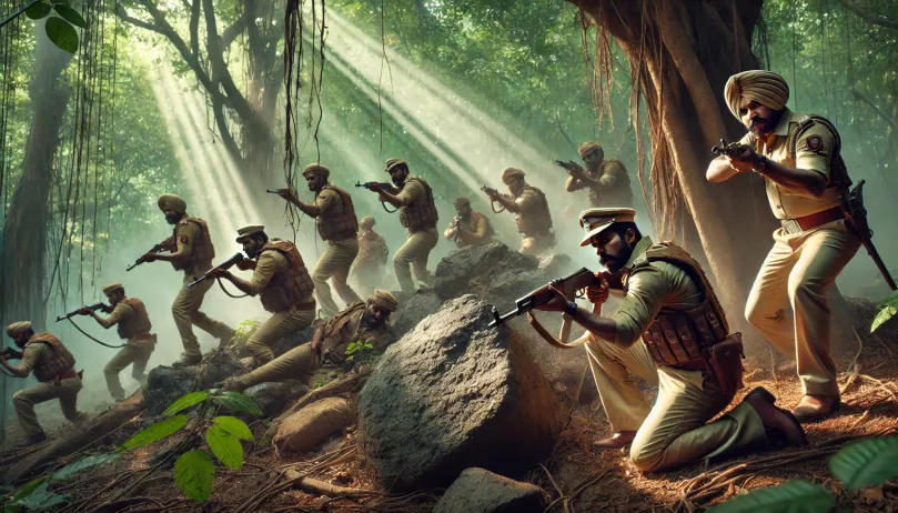 Indian police encounter with dacoits