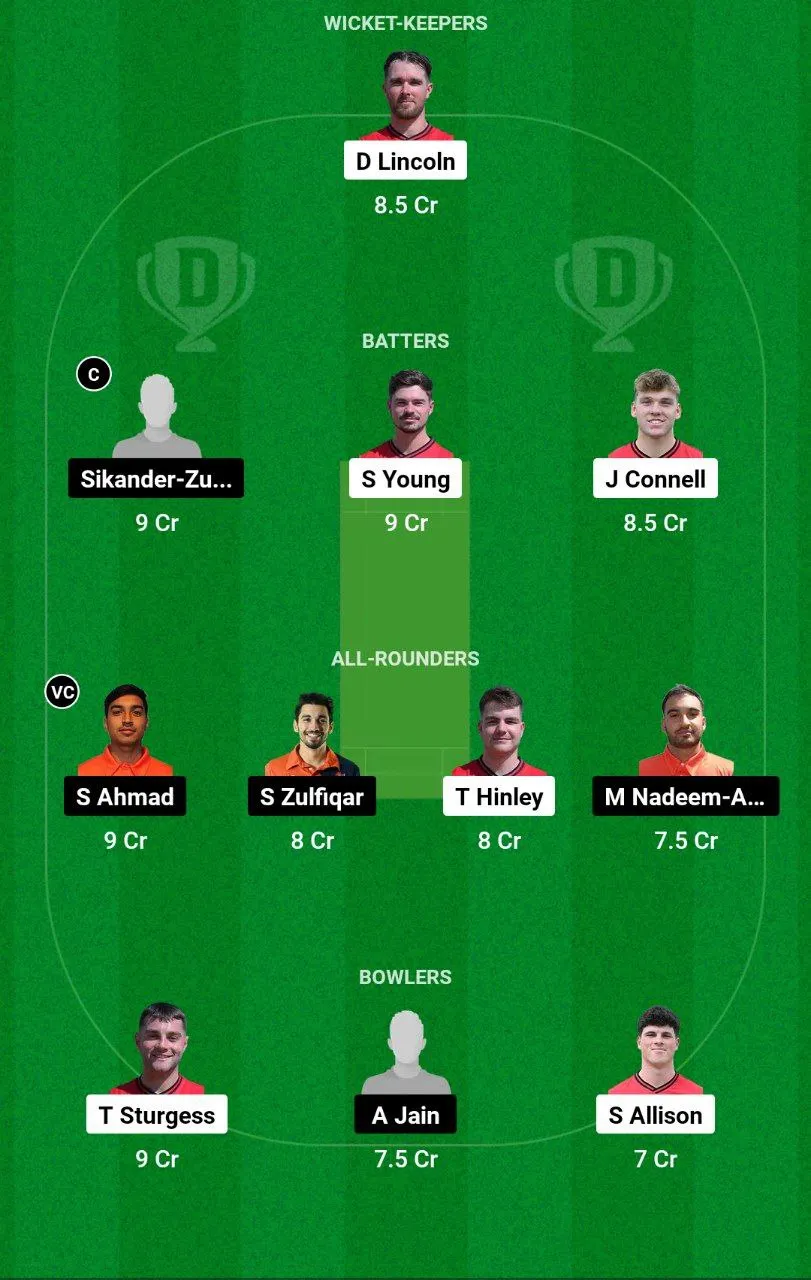 ENG-XI vs NED-XI ECC T10 Match 125