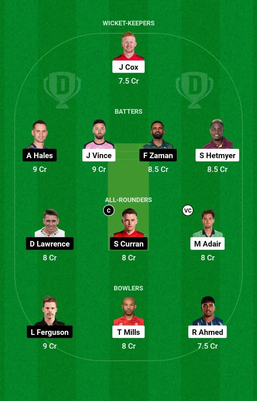GG vs DV ILT20 League