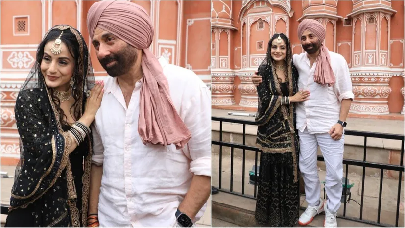 See pics: Sunny Deol, Ameesha Patel promote 'Gadar 2' in Jaipur, meet fans  - India Today