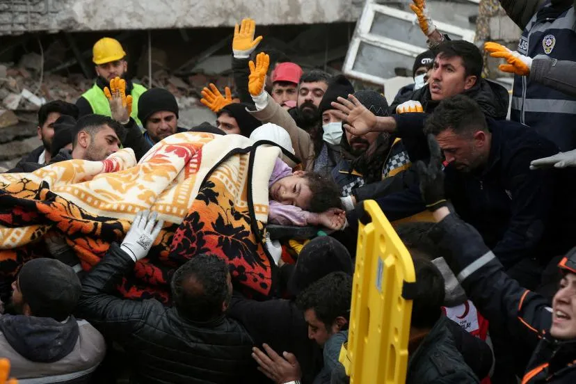 girl injured in turkey earthquake