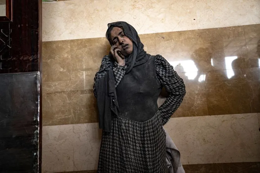 palestinian wounded woman
