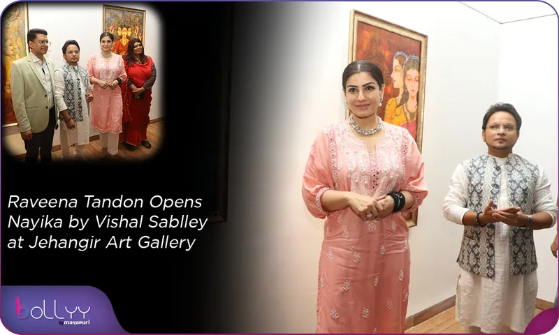 Raveena Tandon Opens Nayika by Vishal Sablley at Jehangir Art Gallery