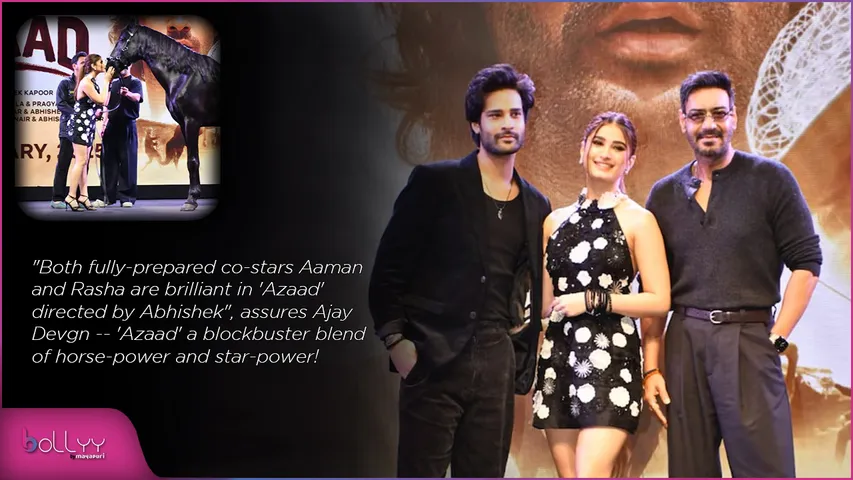 Both fully-prepared co-stars Aaman and Rasha are brilliant in 'Azaad' directed by Abhishek