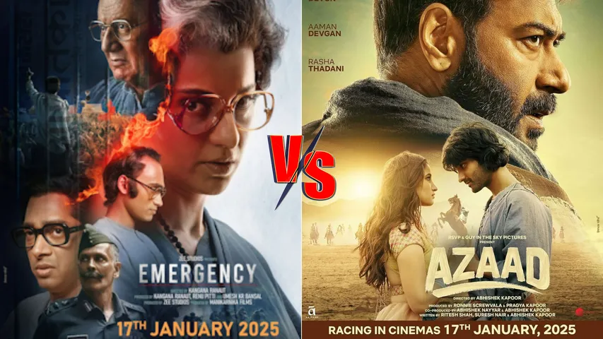 Box Office Battle-  Emergency vs Azaad– Will the Emergency Be Freed
