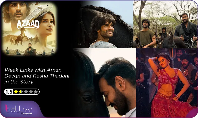 Film Azaad Review Aman Devgan and Rasha Thadani Weaken the Story