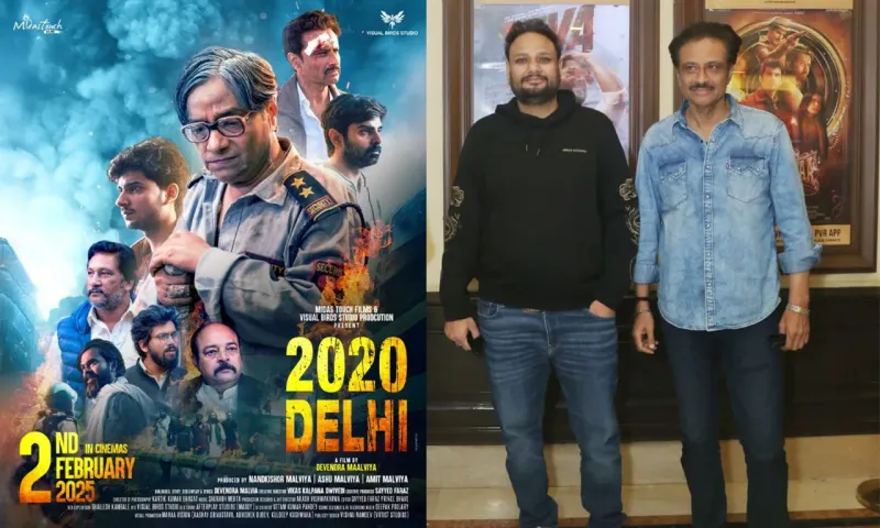 Producer Devendra Malviya & Actor Samar Jaisingh Promote '2020 Delhi' in Capital