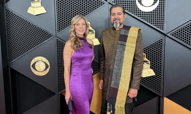 Grammy®️ Winner Ricky Kej Attends Awards, Walks Red Carpet with Marla Maples