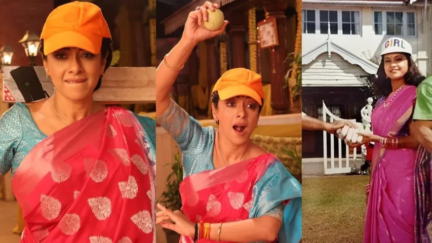 Saree Mein Sixer! Rupali Ganguly’s Cricket Avatar Wins Hearts!