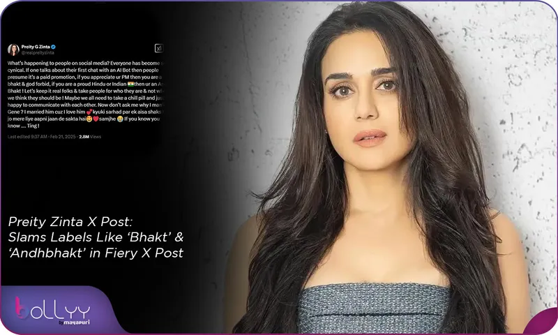 Preity Zinta X Post Slams Labels Like ‘Bhakt’ & ‘Andhbhakt’ in Fiery X Post