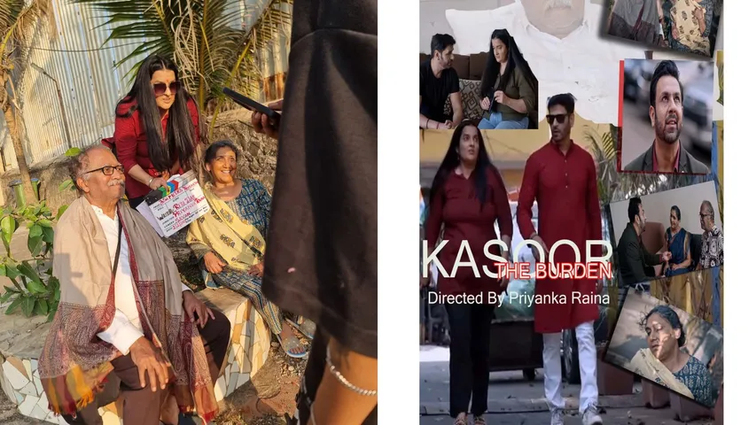 Priyanka Raina releases her Next Short film poster titled Kasoor