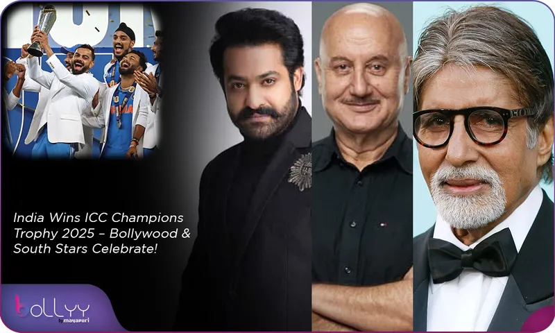 India Wins ICC Champions Trophy 2025 – Bollywood & South Stars Celebrate!