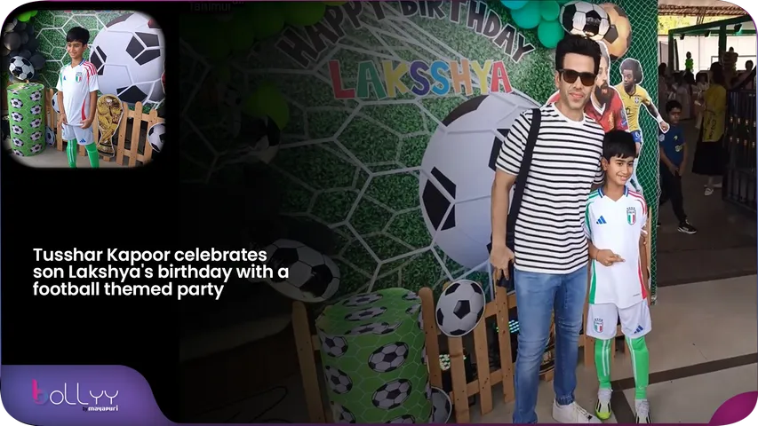 Tusshar Kapoor celebrates son Lakshya's birthday with a football themed party