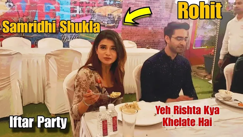 YRKKH actors Rohit-Samridhii attend Rajan Shahi's Iftar party