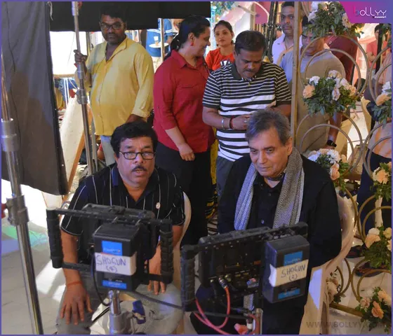 Subhash Ghai on the sets of Jaanki