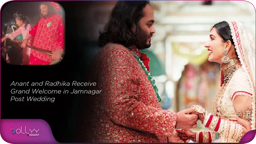 Anant and Radhika Receive Grand Welcome in Jamnagar Post Wedding