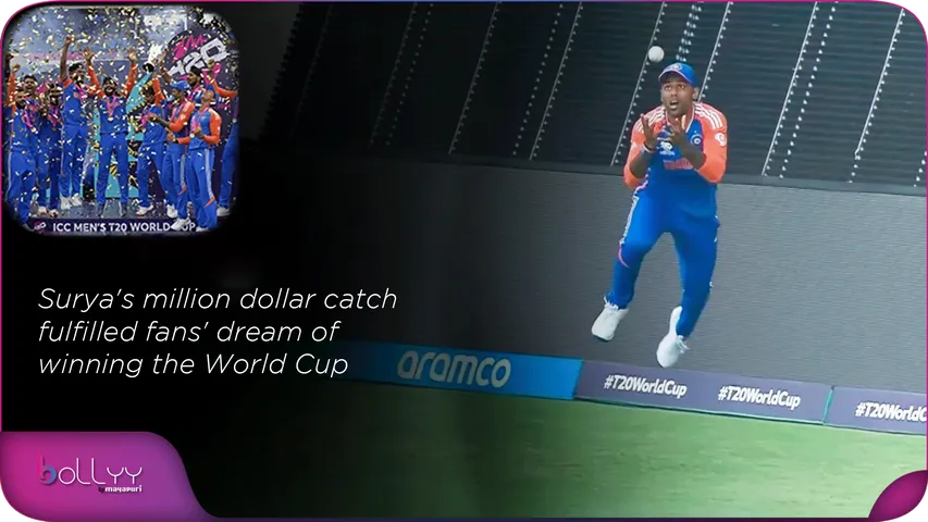 Surya's million dollar catch fulfilled fans' dream of winning the World Cup
