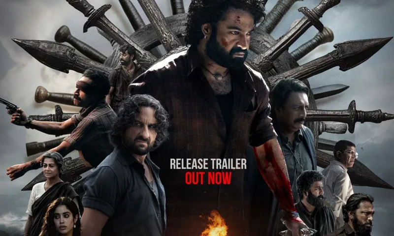 NTR Jr. Leads in Devara Thrilling Trailer Promises Sea Showdown!