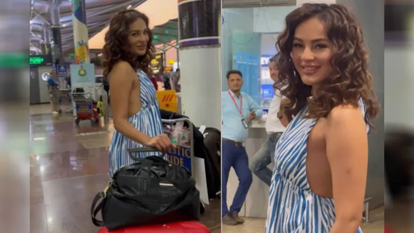 Seerat Kapoor Arrives In Goa To Attend Rakulpreet And Jackky's Wedding