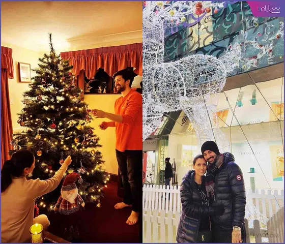London Christmas Karan Deol, Drisha Acharya, Rajveer's Festive Bliss (1)